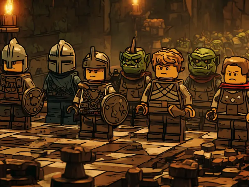 LEGO Schach Inspiration in Brickania