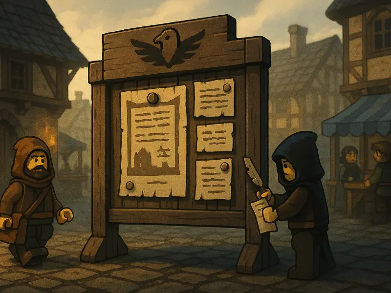 Brickania: Die Falkenpost - Newsletter für das LEGO Tabletop Stratespiel