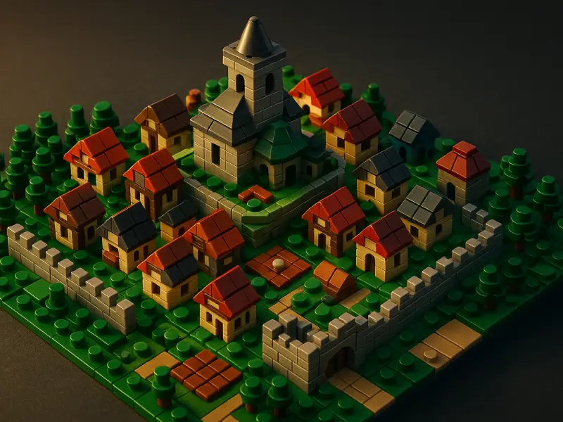 Brickania Hauptstadt-System, eine Vorstellung der KI Brickania Hauptstadt-System, eine Vorstellung der KI in LEGO Microscale Format