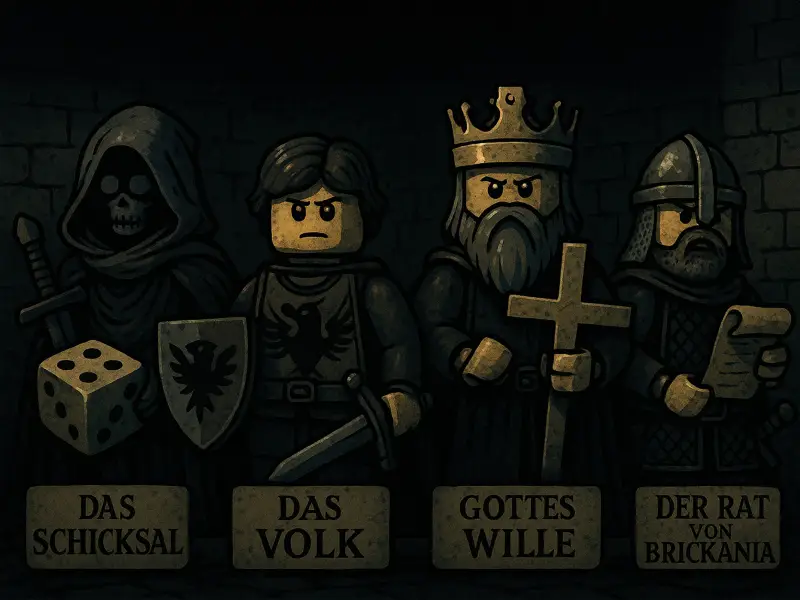 Das Volk und das Schicksal – Wie Entscheidungen in Brickania getroffen werden 11 Brickania Krieg um die Krone - die vier Kräfte im LEGO Tabletop Wargame
