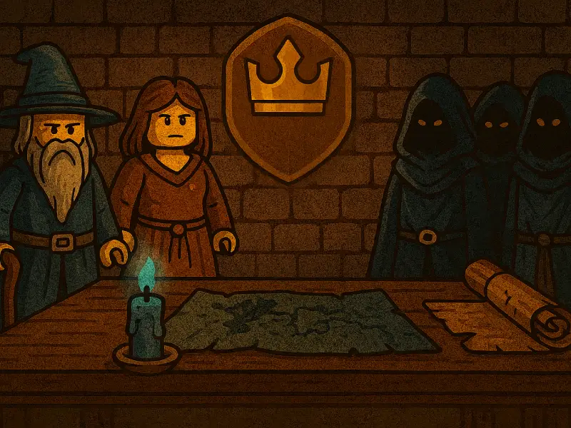 Krieg um die Krone 25 Brickania Gilden & Organisationen Offene und verborgene Kräfte, die Einfluss auf die Welt nehme