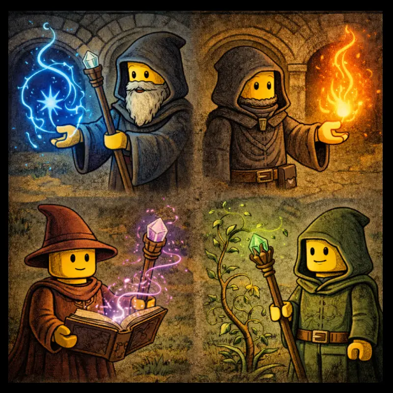 Brickania Lexikon - Formen der Magie (Überblick)