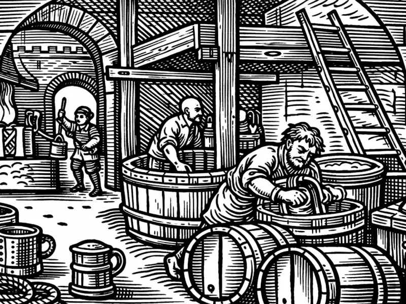 Bier im Mittelalter brauen