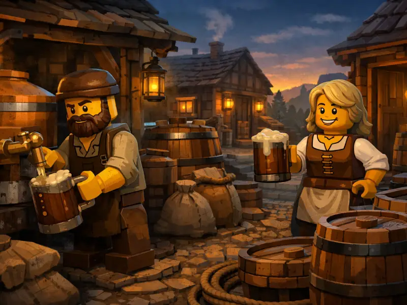 Brickania: Das Braunetzwerk – Bier zapfen Brickania: Das Braunetzwerk - Bier zapfen
