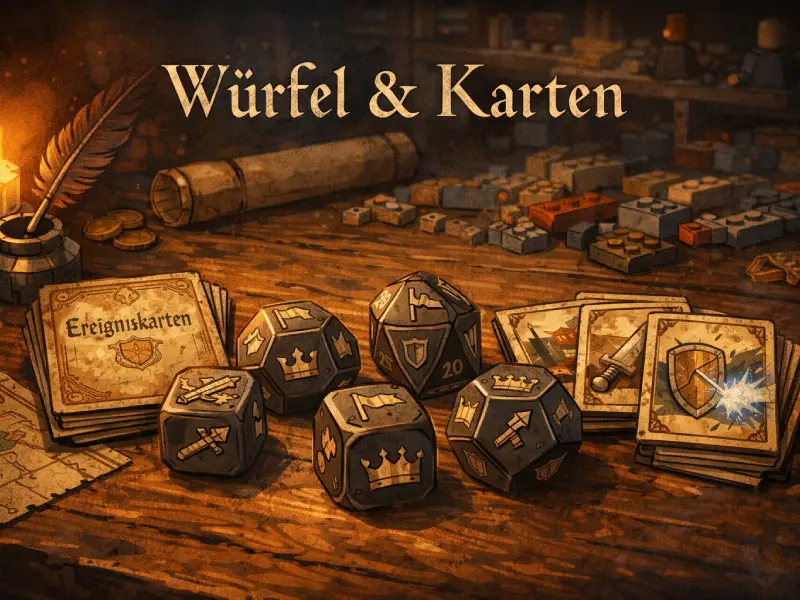 Würfel & Karten – das fehlende Zubehör von Brickania