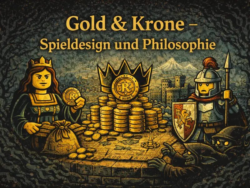 Brickania: Krieg um die Krone - Gold & Krone - Spieldesign und Philosophie