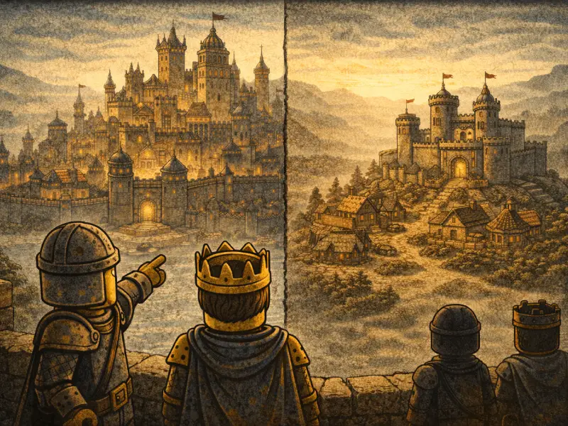 Brickania: Krieg um die Krone - Unterschied zwischen Hauptstadt und Hauptsitz