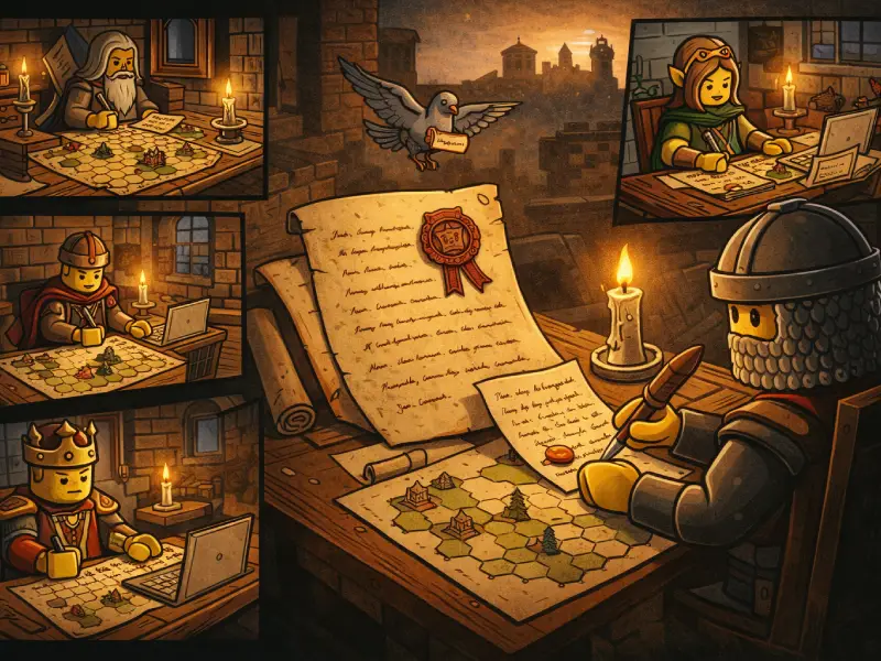 Brickania: Krieg um die Krone - PBEM Play-by-Mail - wie das Spiel rundenbasiert läuft