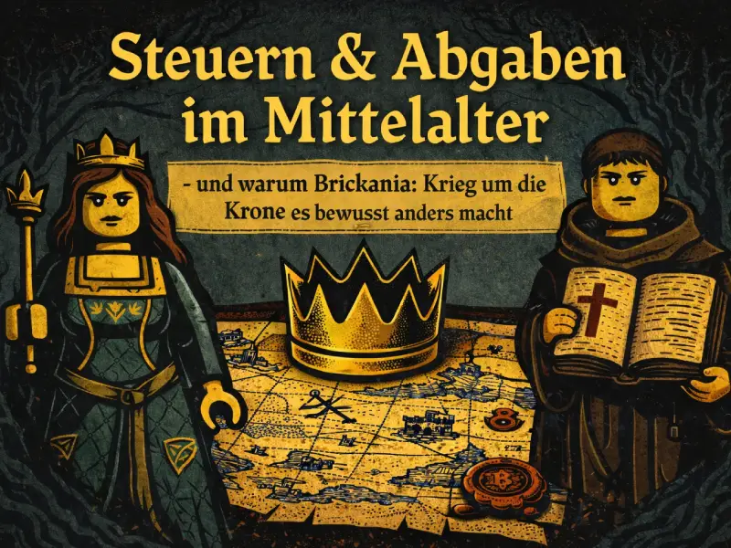 Steuern, Abgaben und Wirtschaft im Mittelalter – und warum Brickania: Krieg um die Krone es bewusst anders macht