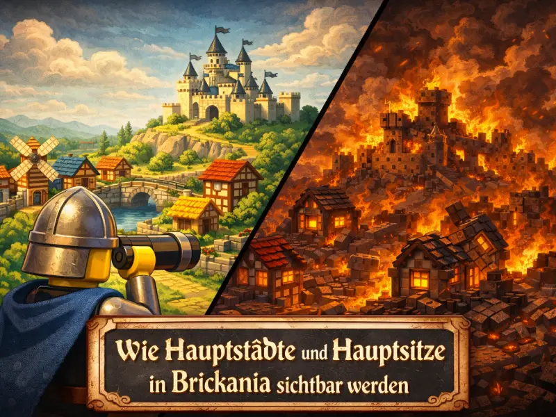 Wie Hauptstädte und Hauptsitze in Brickania sichtbar werden