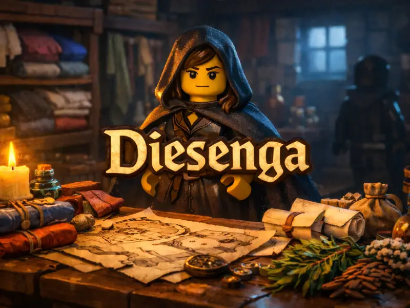 Brickania: Diesenga – Händlerin im Schatten von Brickania