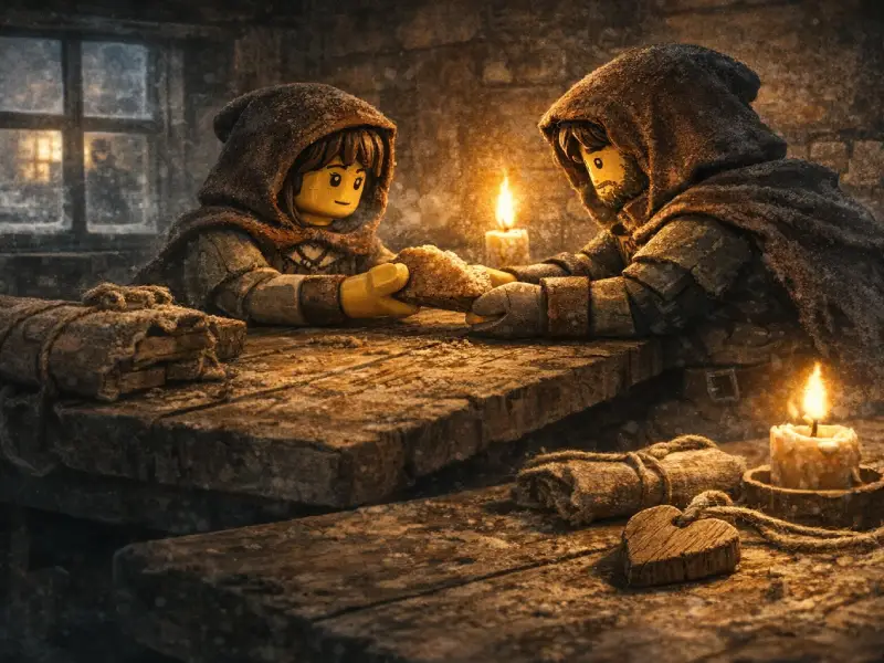 Brickania: Kurzgeschichte - „Ein Stück Brot“ am Valentinstag