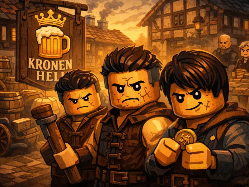 Die Brauerei Velder in Brickania - Kronen Hell das beliebte Bier