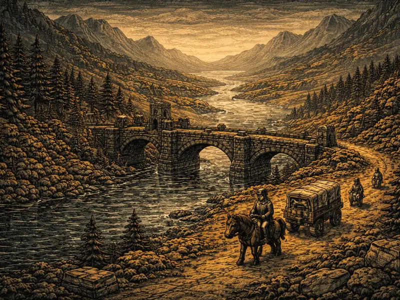 Brickania Welt - Wege, Flüsse und natürliche Grenzen