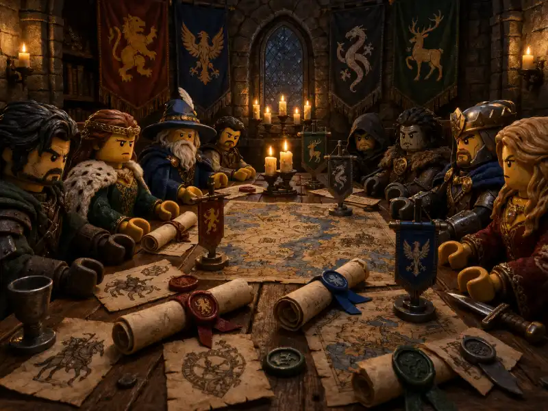 Politik & Diplomatie in Brickania: Krieg um die Krone