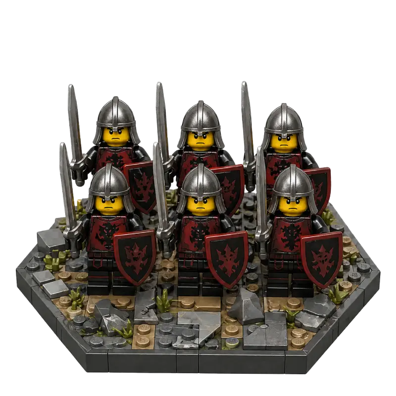 BrikCore - LEGO Minifiguren Regiment für ein Klemmbaustein Strategie Tabletop Spiel