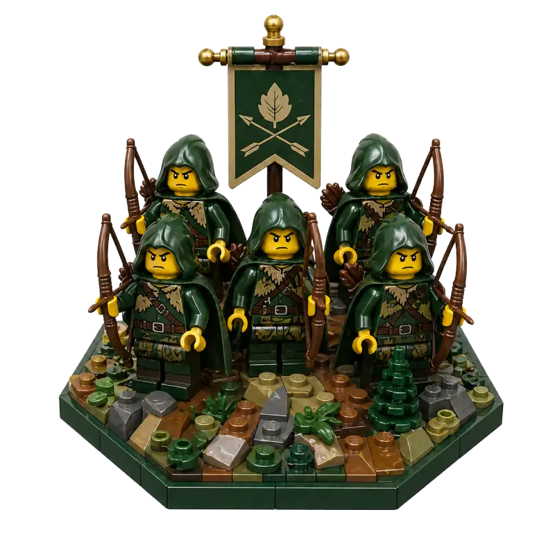 BrikCore - LEGO Minifiguren Regiment für ein Klemmbaustein Strategie Tabletop Spiel