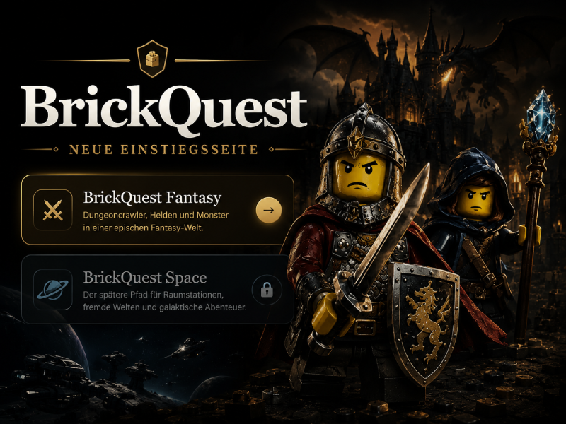 BrickQuest erhält neue Einstiegsseite – Fantasy-Dungeon-Crawler in der Welt von Brickania