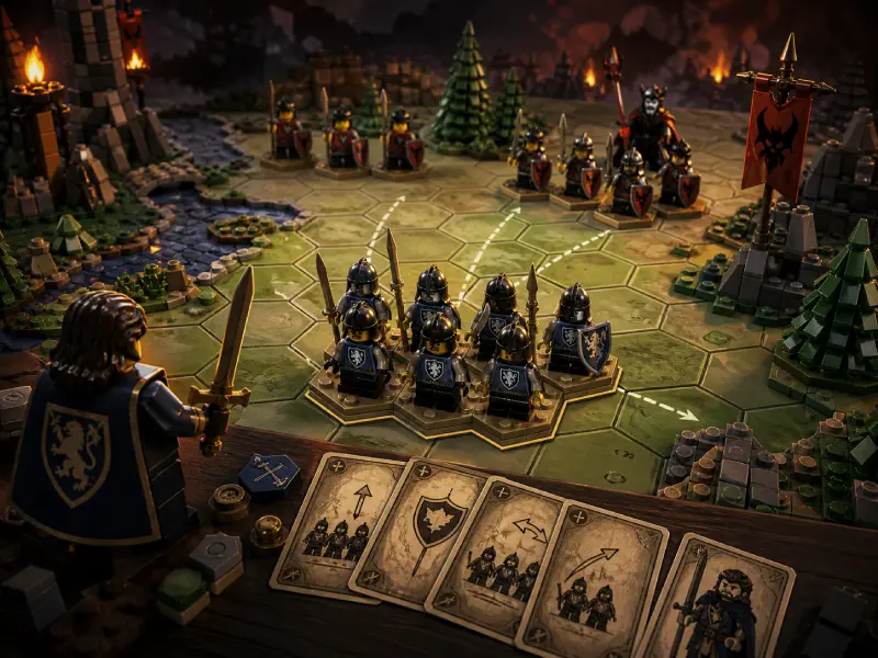 BrikCore ein LEGO und Klemmbaustein Tabletop Brettspiel Regelsystem für Schlachten mit Minifiguren