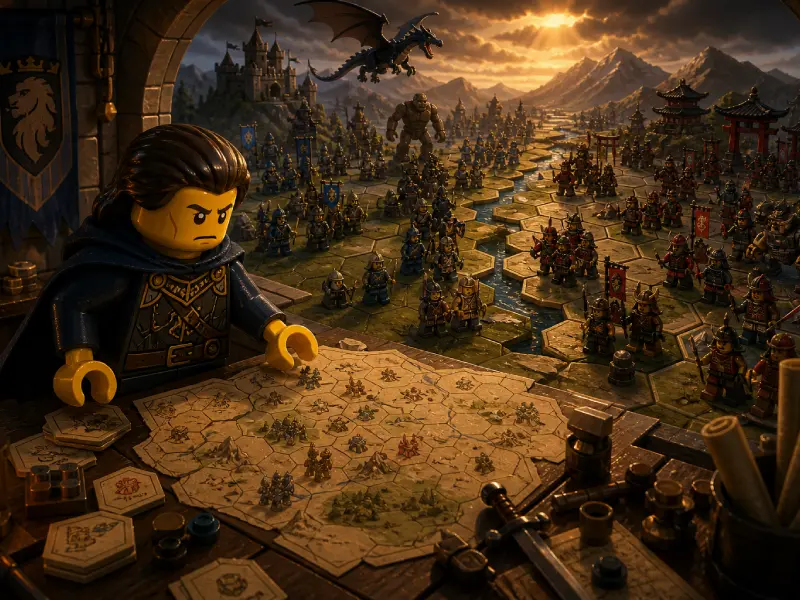 BrikCore ein LEGO und Klemmbaustein Tabletop Brettspiel Regelsystem für Schlachten mit Minifiguren