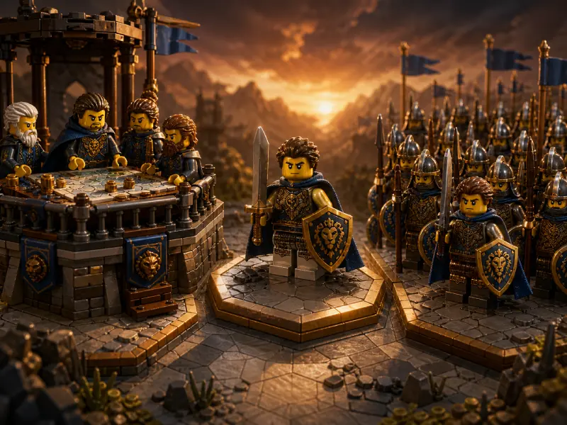 BrikCore ein LEGO und Klemmbaustein Tabletop Brettspiel Regelsystem für Schlachten mit Minifiguren