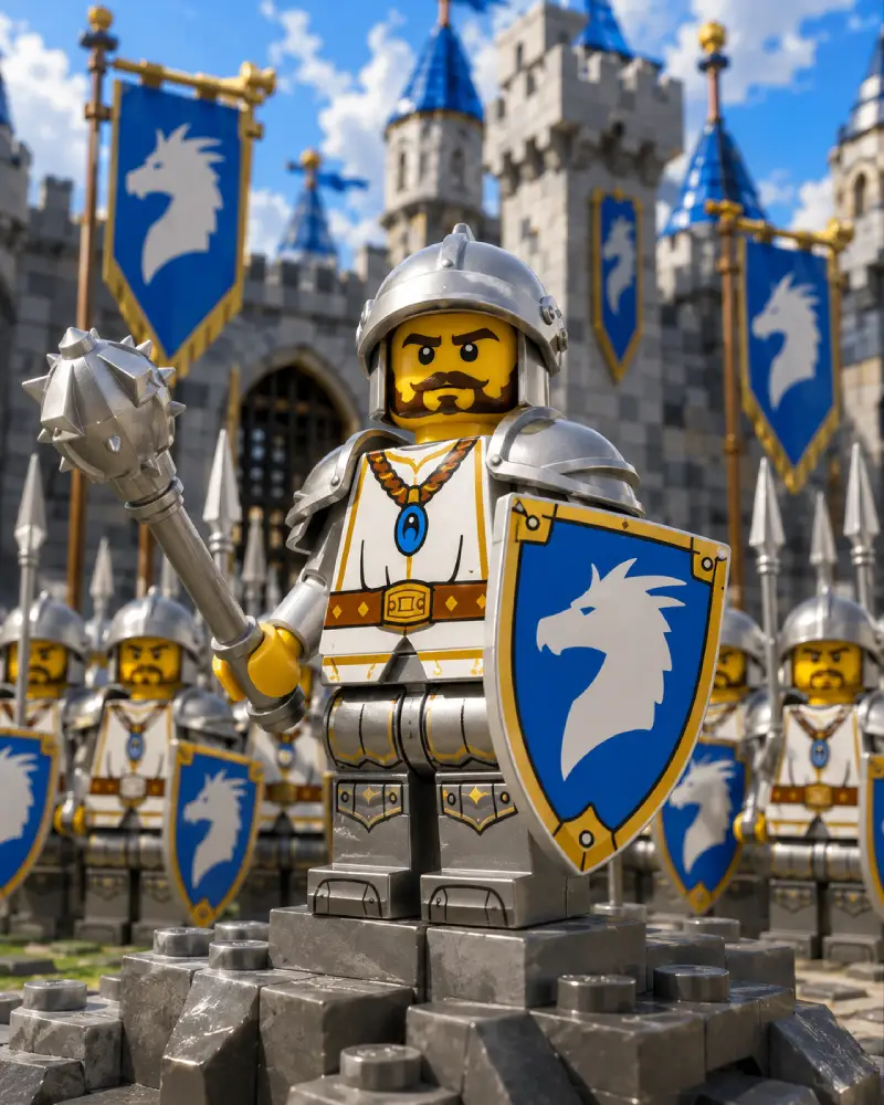 LEGO Blau-weiße Drachenritter