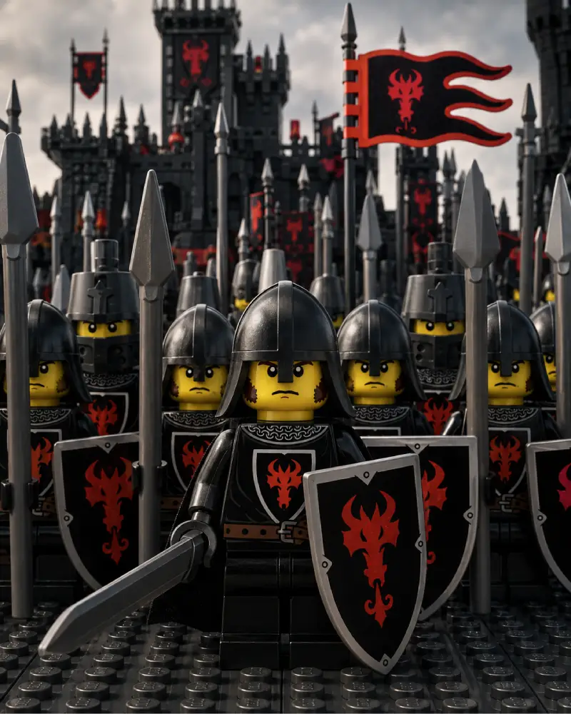LEGO Schwarz-rote Drachenritter (LEGO® Castle Dragon Knight)