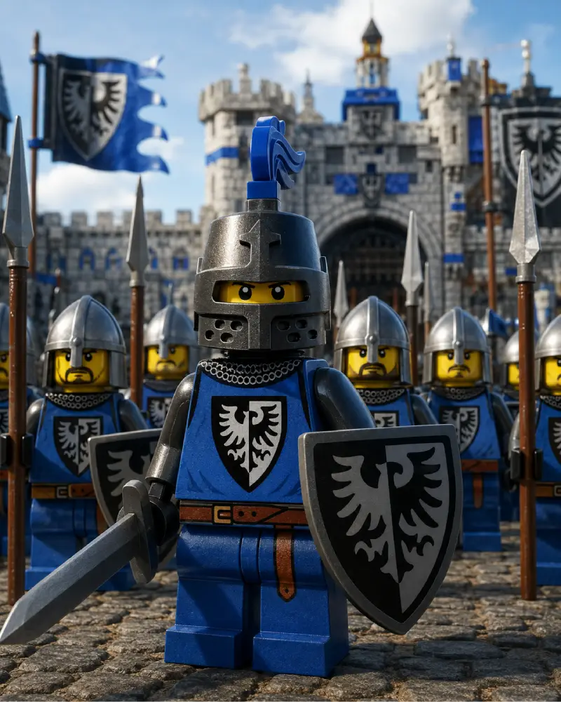 LEGO schwarze Falken Ritter / LEGO Black Falcons Die Schwarzen Falkenritter, auch als LEGO Black Falcons bekannt